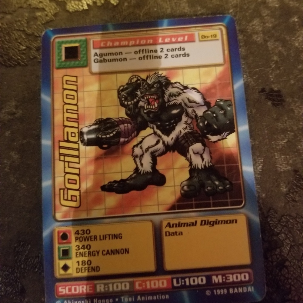 Gorillamon digimon card